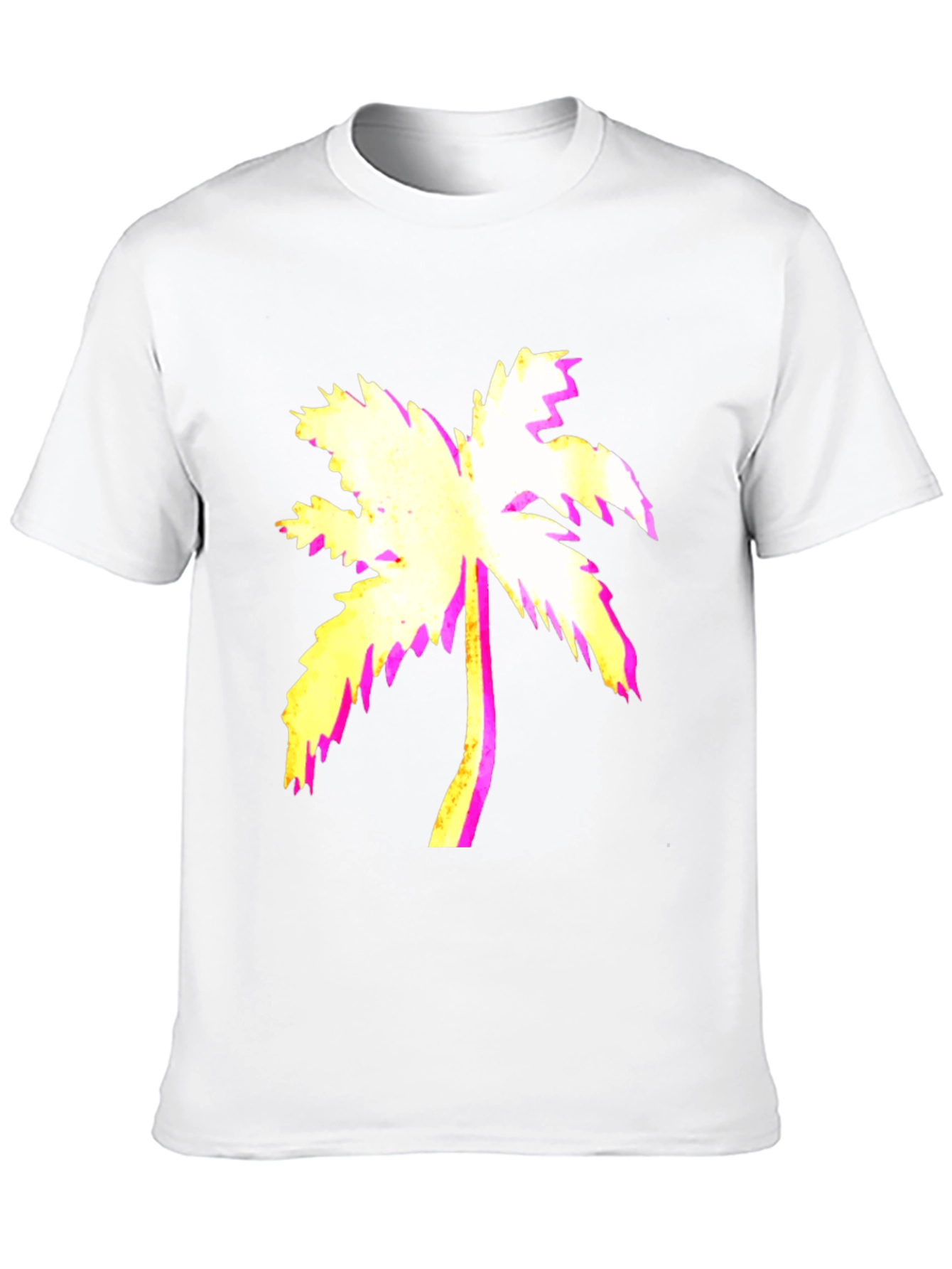 Vaporwave Palm Tree Black Graphic Tee