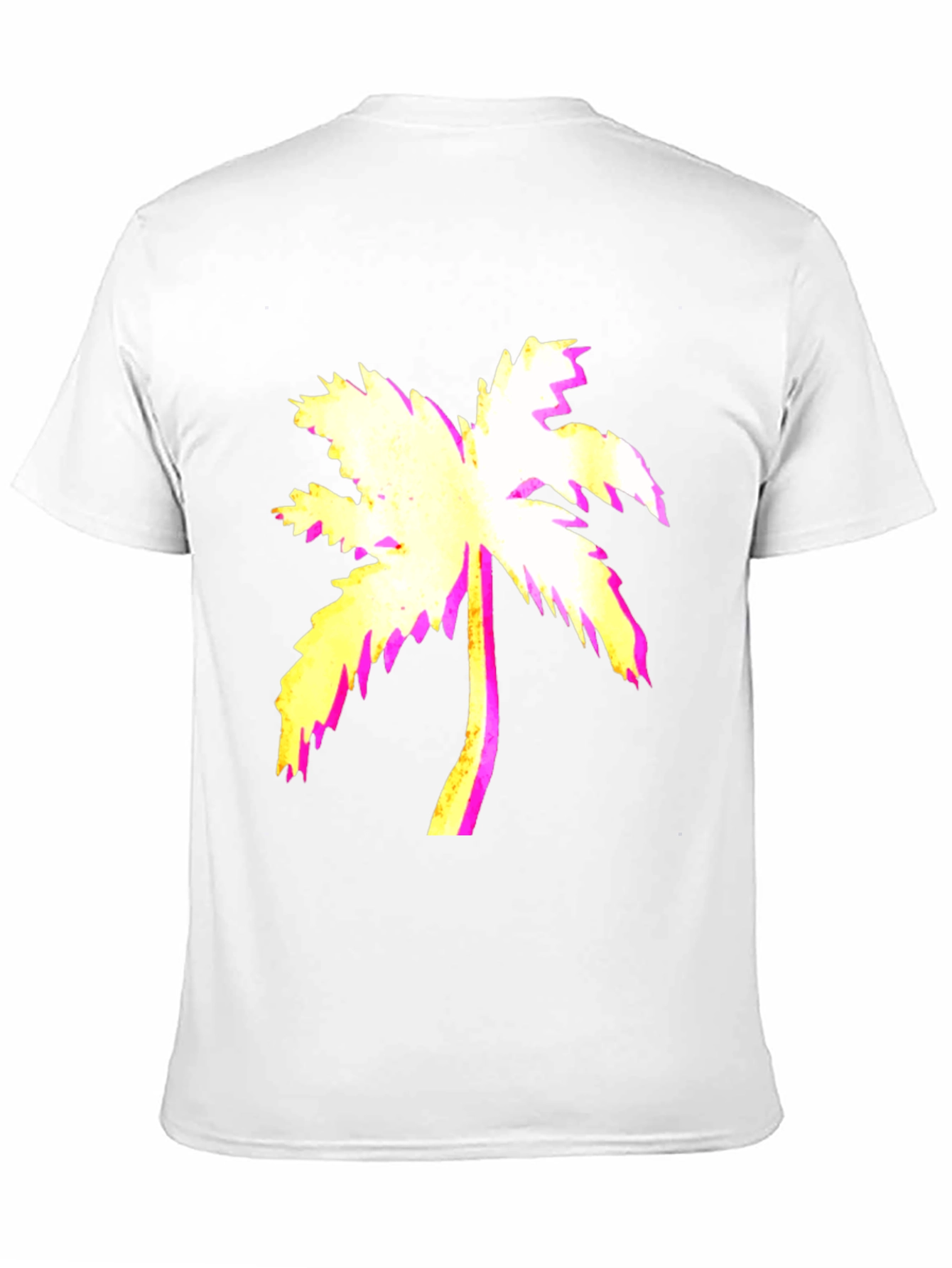Vaporwave Palm Tree Black Graphic Tee