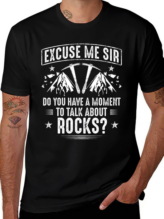Excuse Me Sir Rocks Graphic T-Shirt