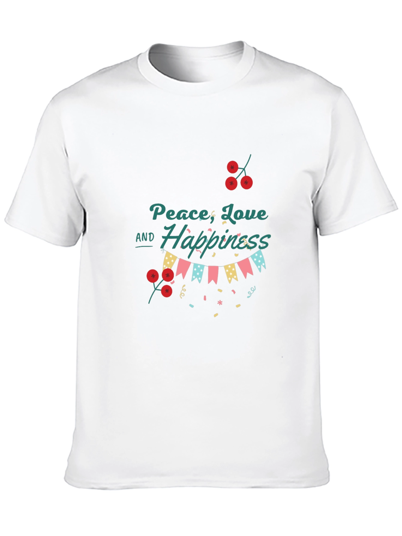 Peace Love and Happiness Graphic T-Shirt