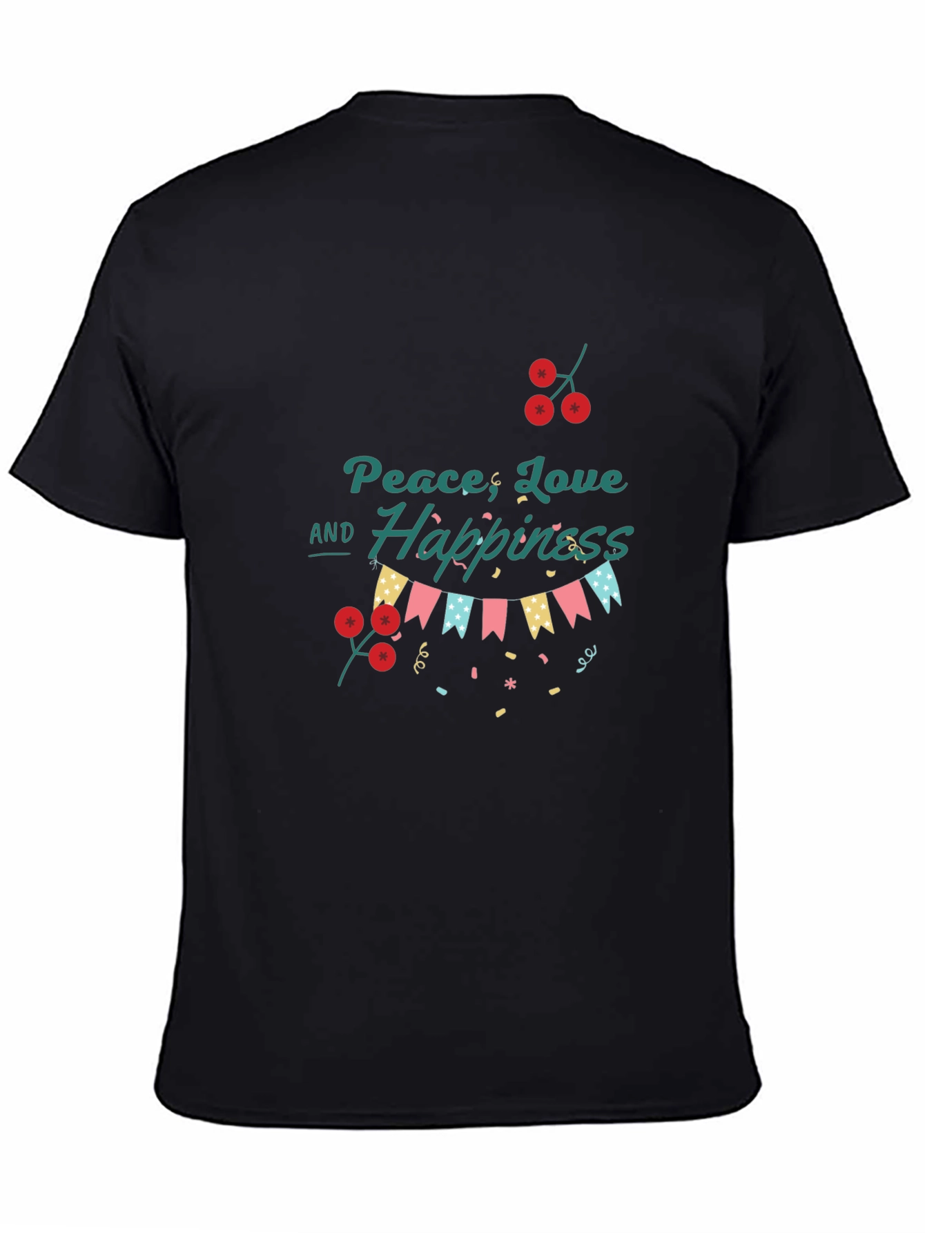 Peace Love and Happiness Graphic T-Shirt