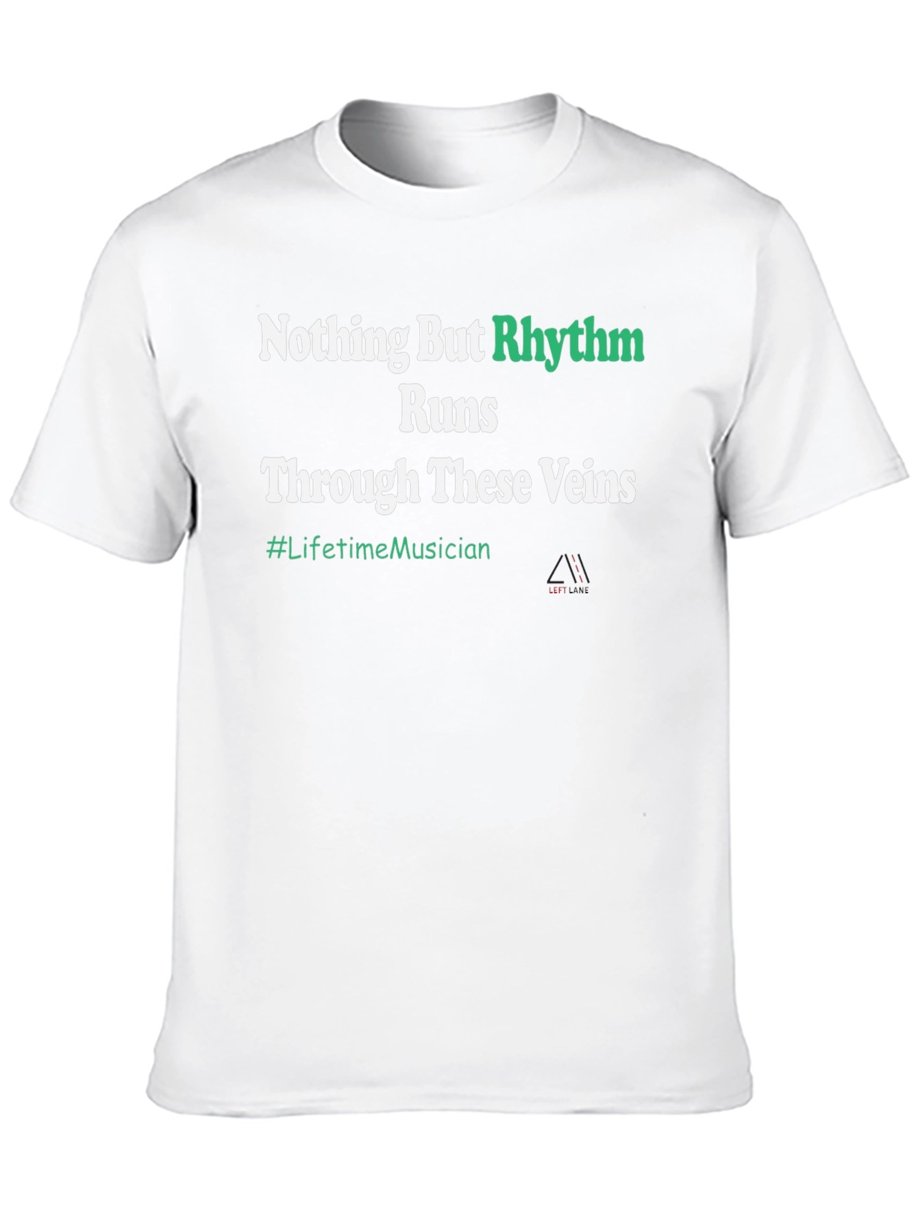 Rhythm Runs Through These Veins Black T-Shirt