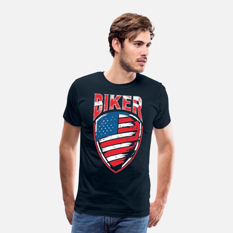 BIKER | USA Biker Crest | Father's Day Gift | Dad