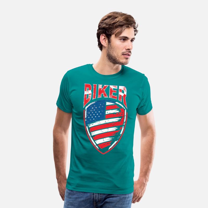 BIKER | USA Biker Crest | Father's Day Gift | Dad