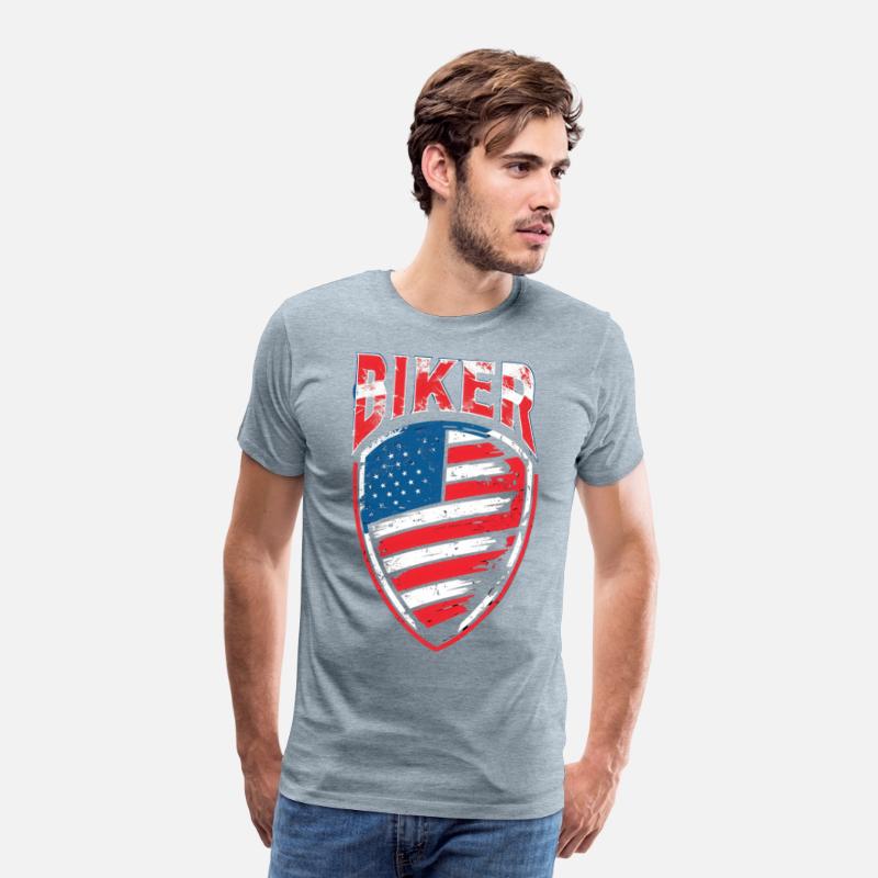 BIKER | USA Biker Crest | Father's Day Gift | Dad
