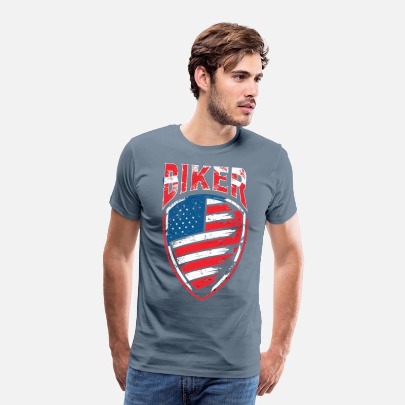 BIKER | USA Biker Crest | Father's Day Gift | Dad