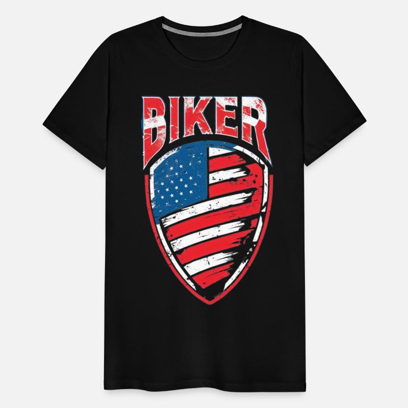 BIKER | USA Biker Crest | Father's Day Gift | Dad