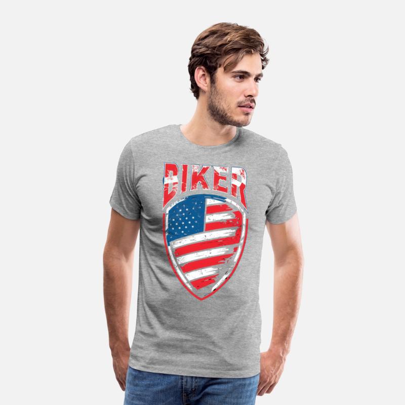 BIKER | USA Biker Crest | Father's Day Gift | Dad