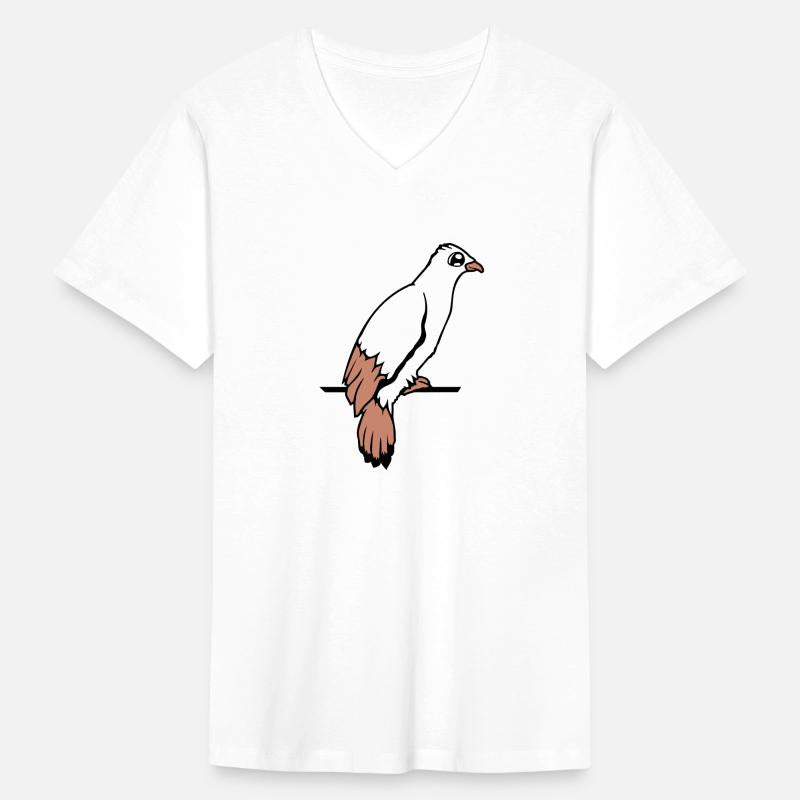 Bird raven dove sitting cable hawk eagle birdie