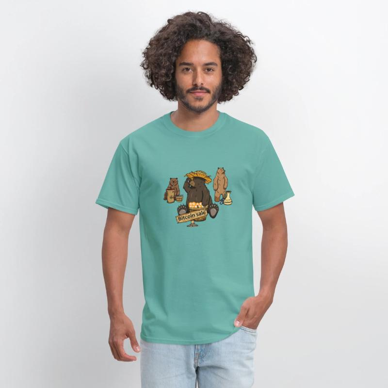 Bitcoin Bear BTC logo Crypto lover Hodl Design