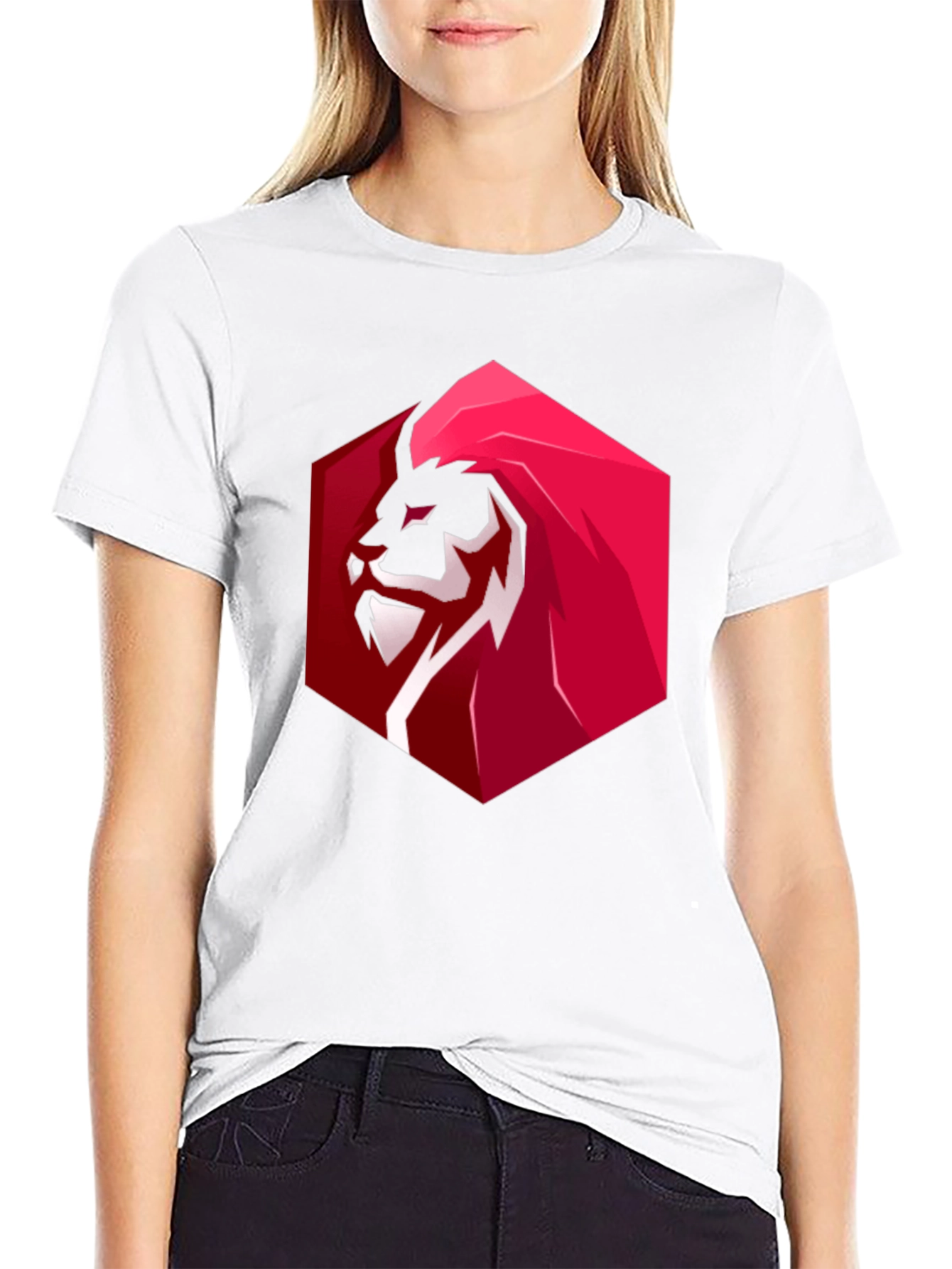 Bold Lion Graphic Tee - Premium Black T-Shirt