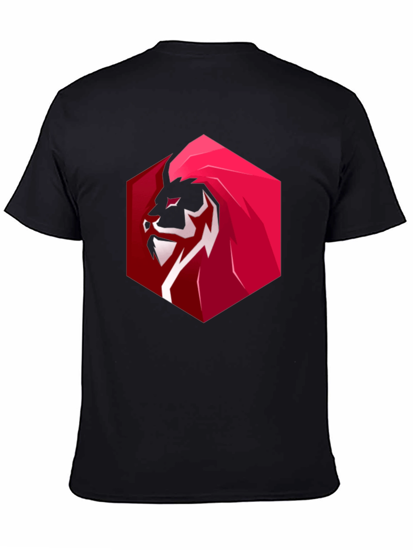 Bold Lion Graphic Tee - Premium Black T-Shirt
