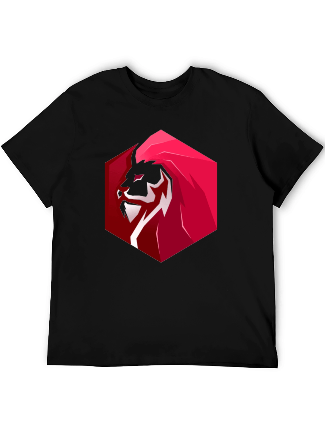 Bold Lion Graphic Tee - Premium Black T-Shirt