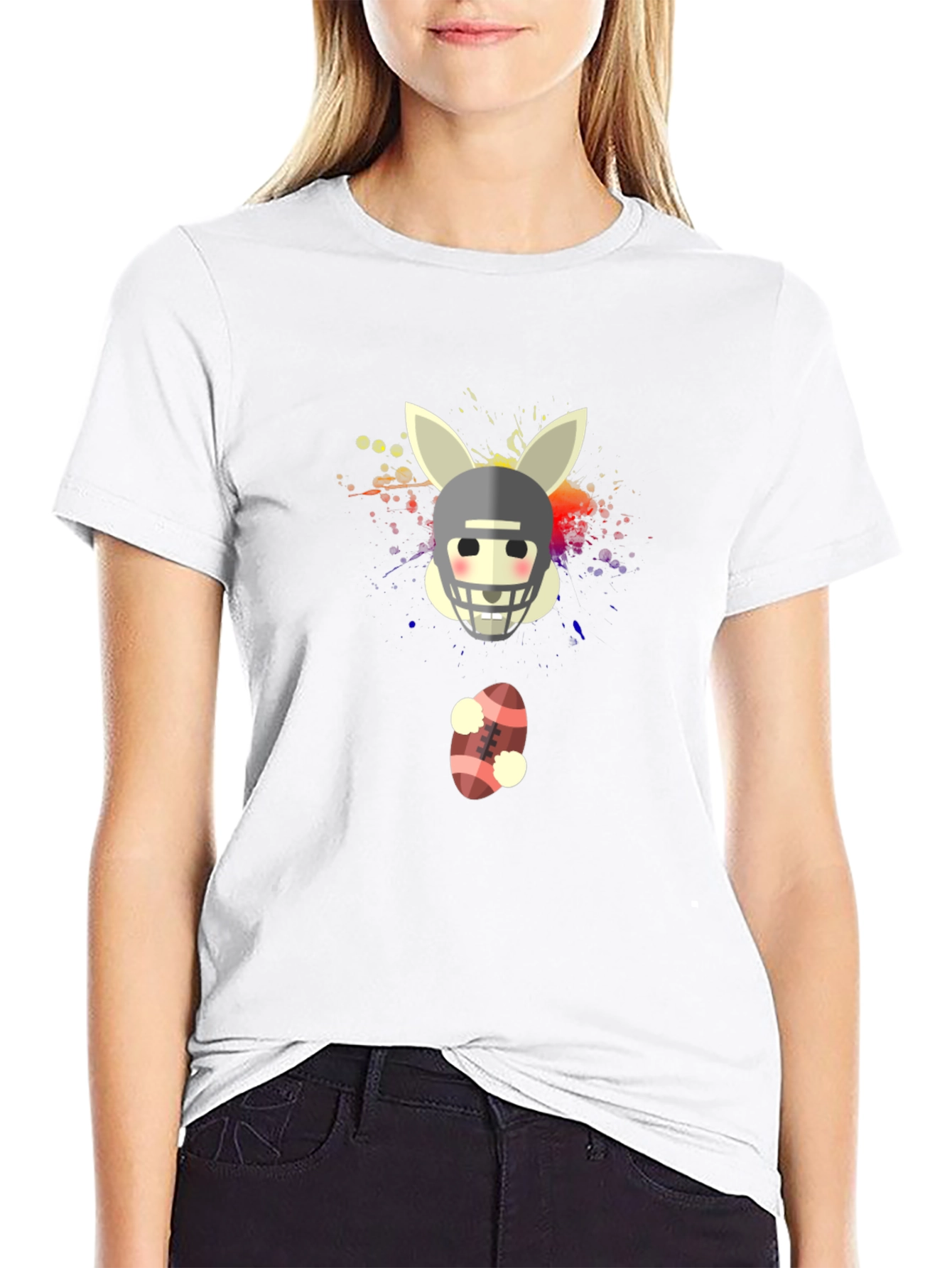 Easter Football Bunny T-Shirt