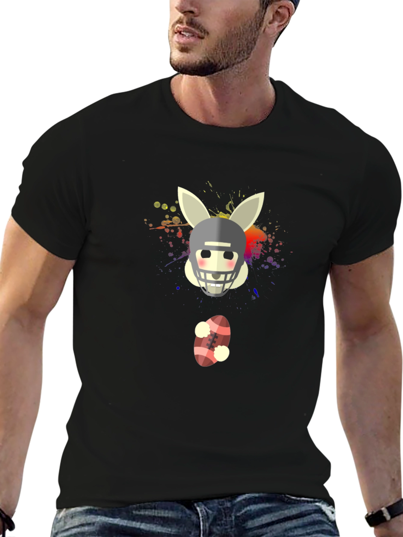 Easter Football Bunny T-Shirt
