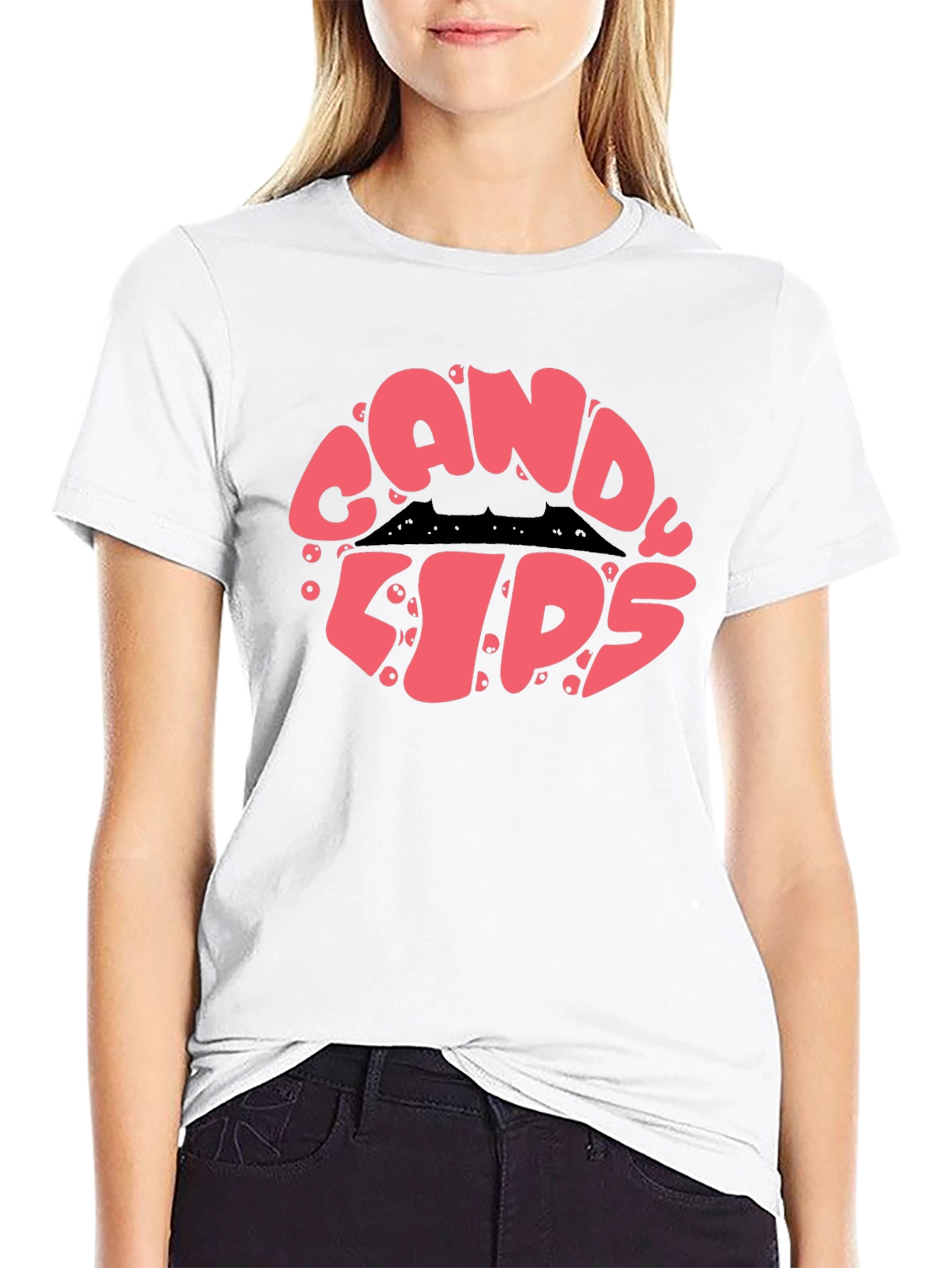 Candy Lips Graphic Tee - Sweet Style