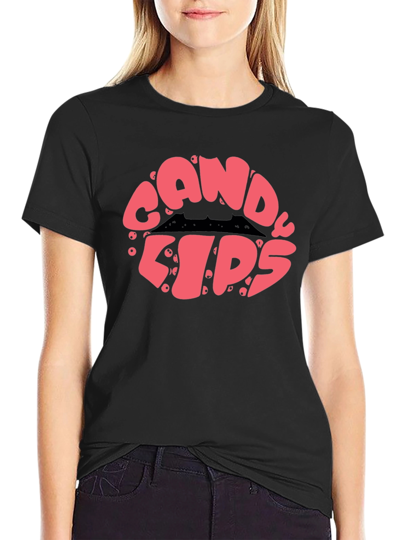 Candy Lips Graphic Tee - Sweet Style