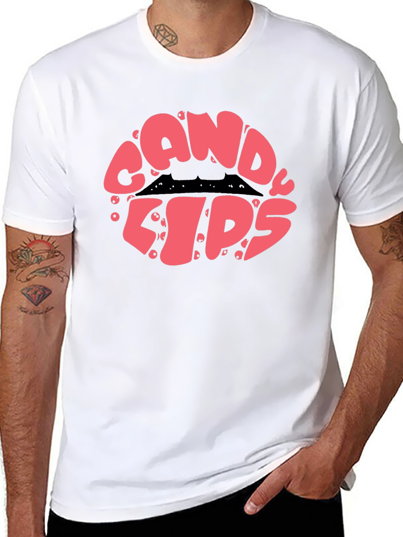 Candy Lips Graphic Tee - Sweet Style