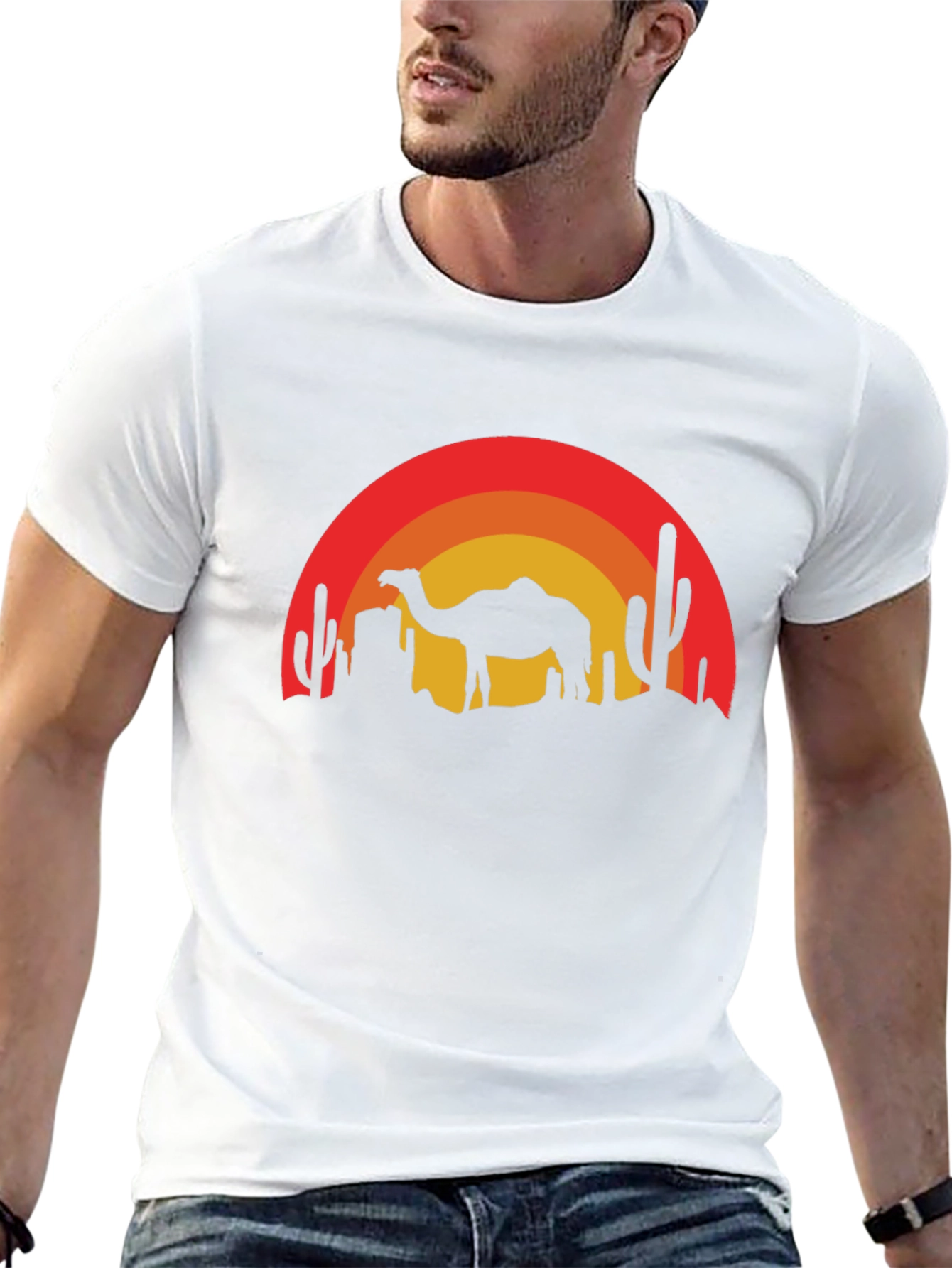 Desert Camel Sunset T-Shirt