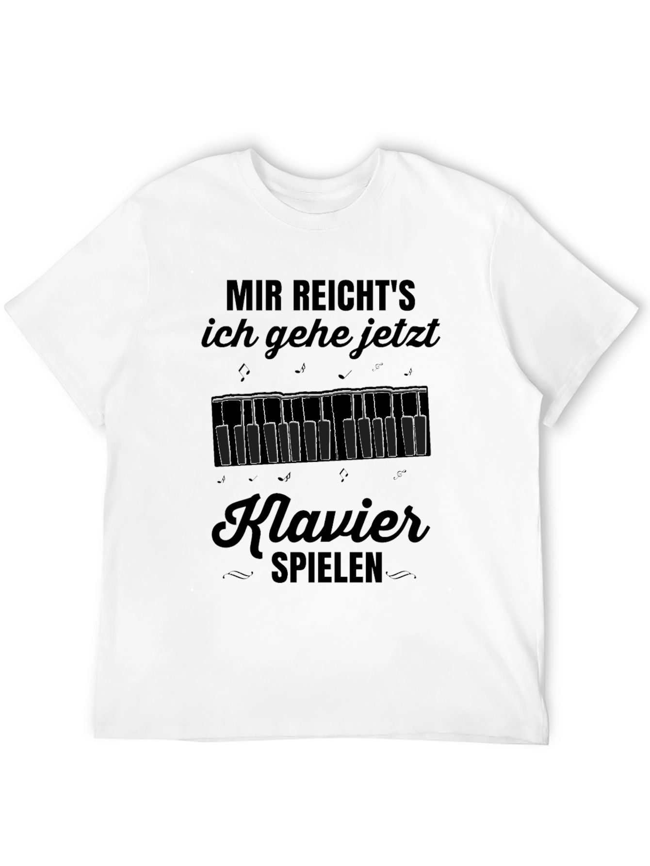Funny German Klavier Spielen Piano T-Shirt