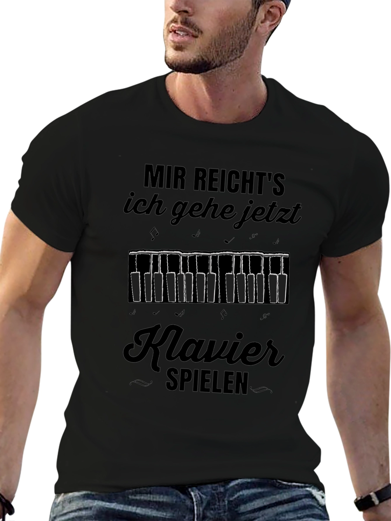 Funny German Klavier Spielen Piano T-Shirt