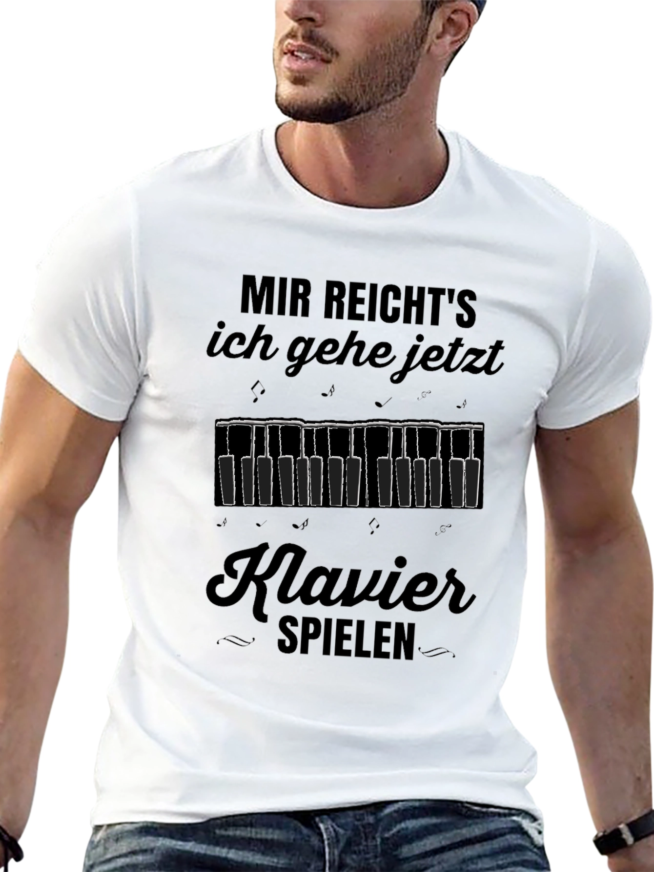 Funny German Klavier Spielen Piano T-Shirt