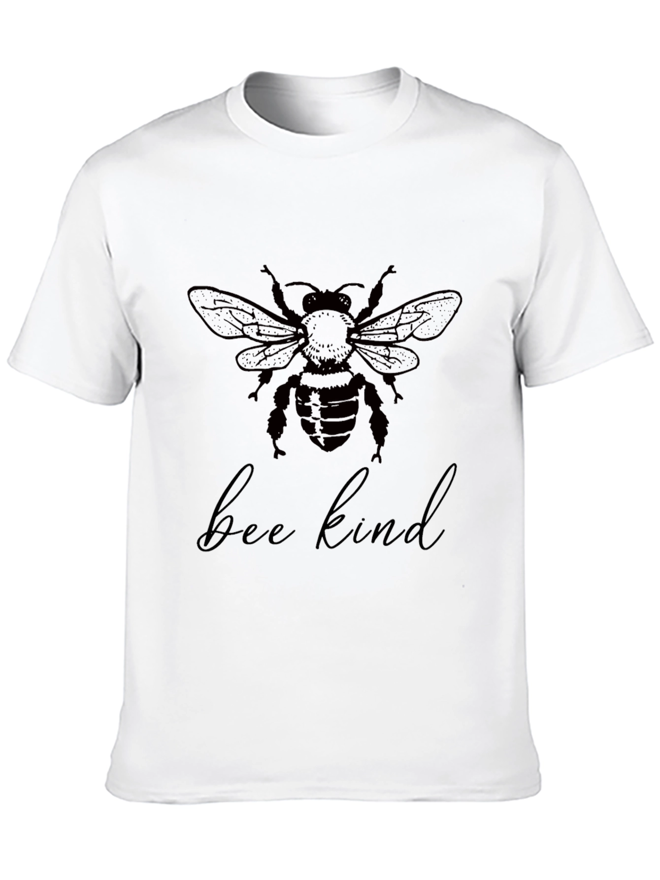 Bee Kind Graphic T-Shirt - Black Casual