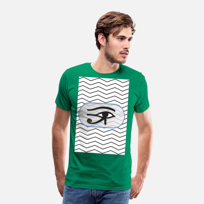 black and white lines with eye of Horus