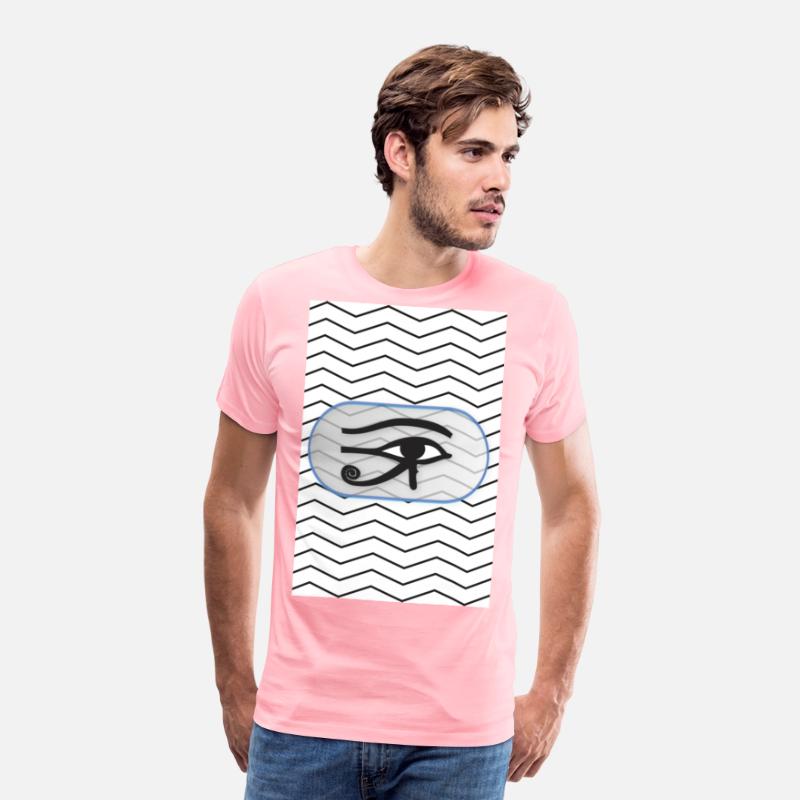 black and white lines with eye of Horus