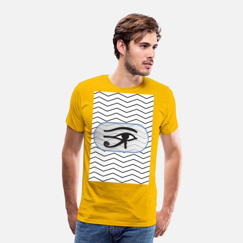 black and white lines with eye of Horus
