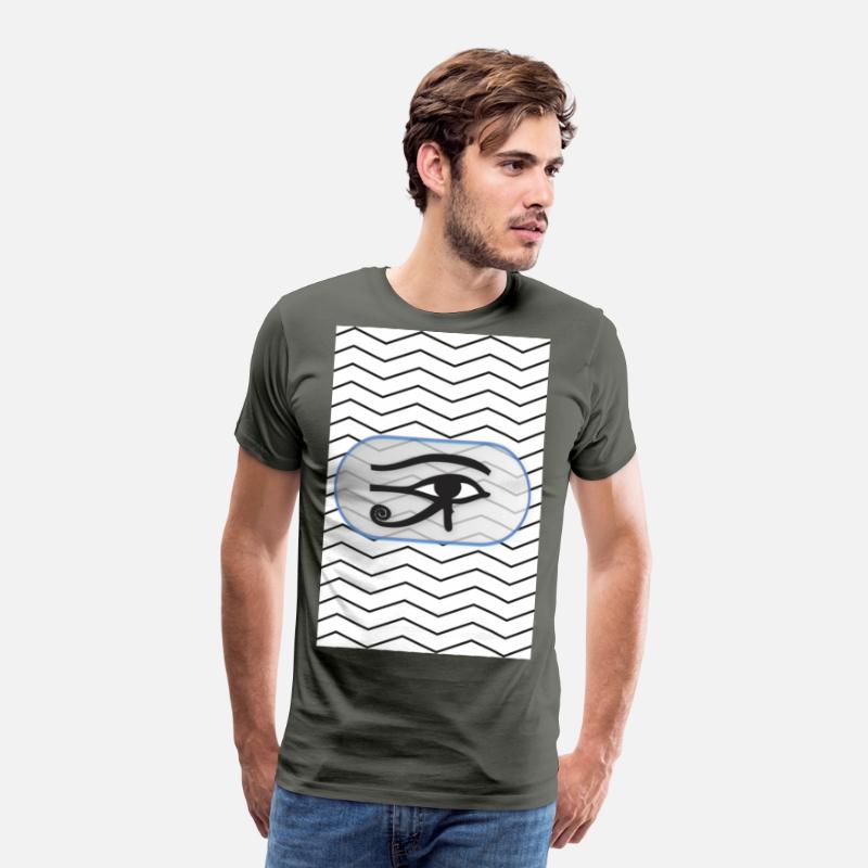 black and white lines with eye of Horus