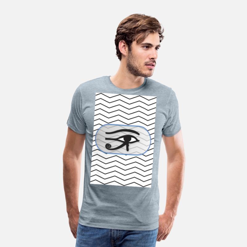 black and white lines with eye of Horus