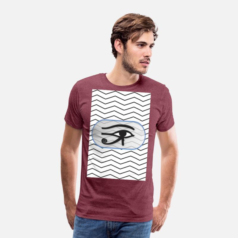 black and white lines with eye of Horus
