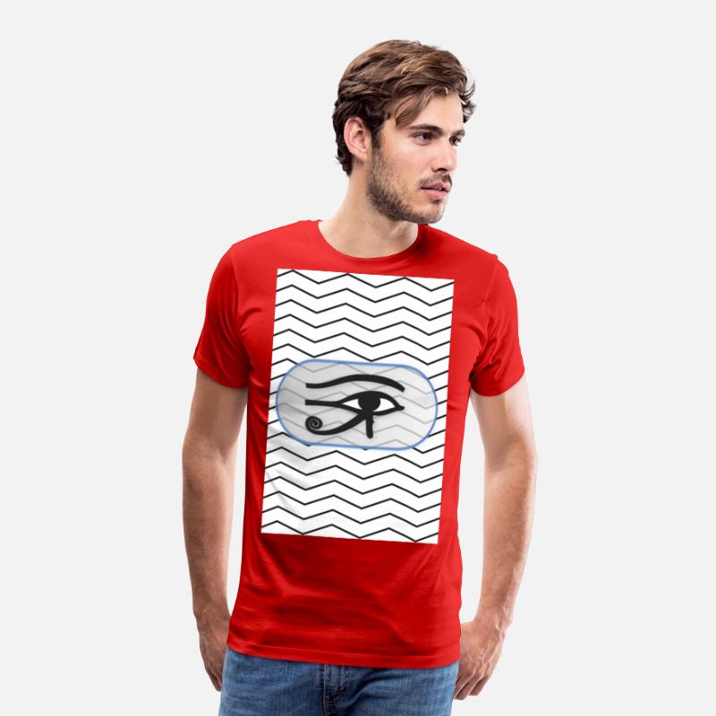 black and white lines with eye of Horus