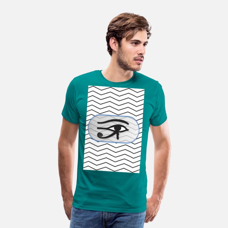 black and white lines with eye of Horus