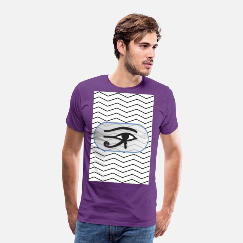 black and white lines with eye of Horus