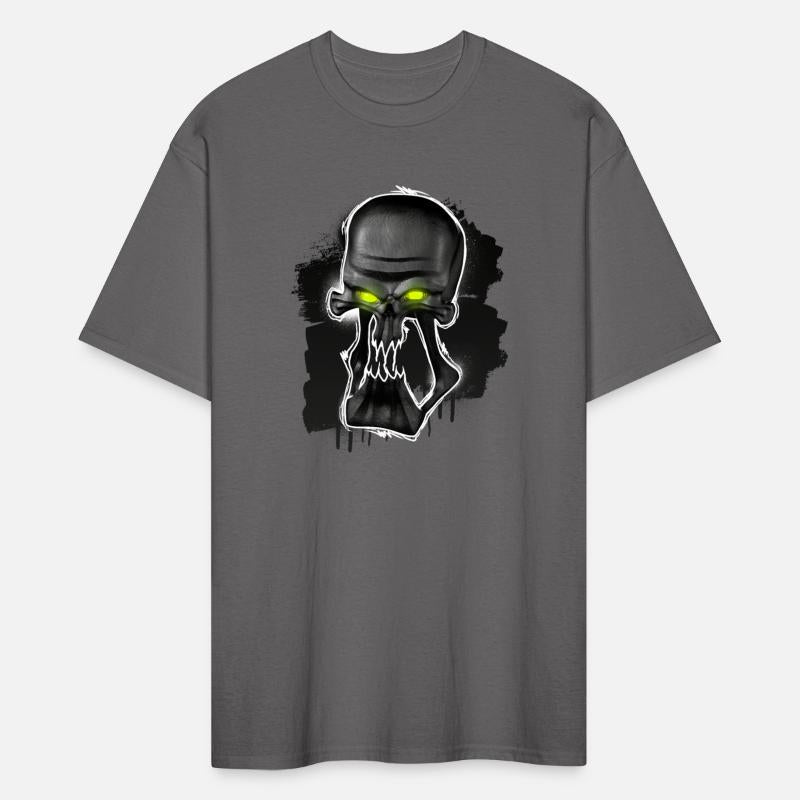 Black Skull Green Eyes