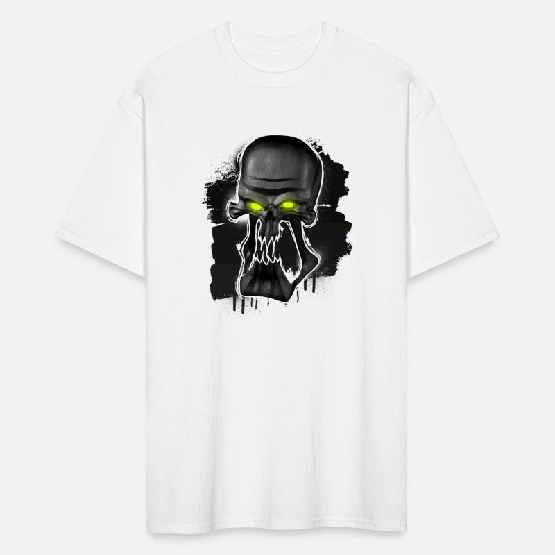 Black Skull Green Eyes