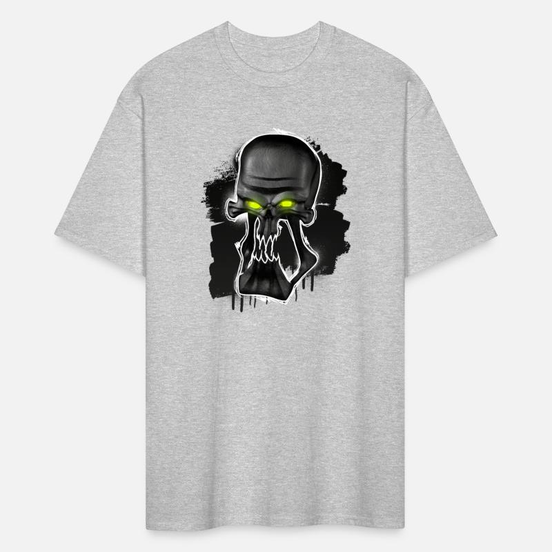 Black Skull Green Eyes