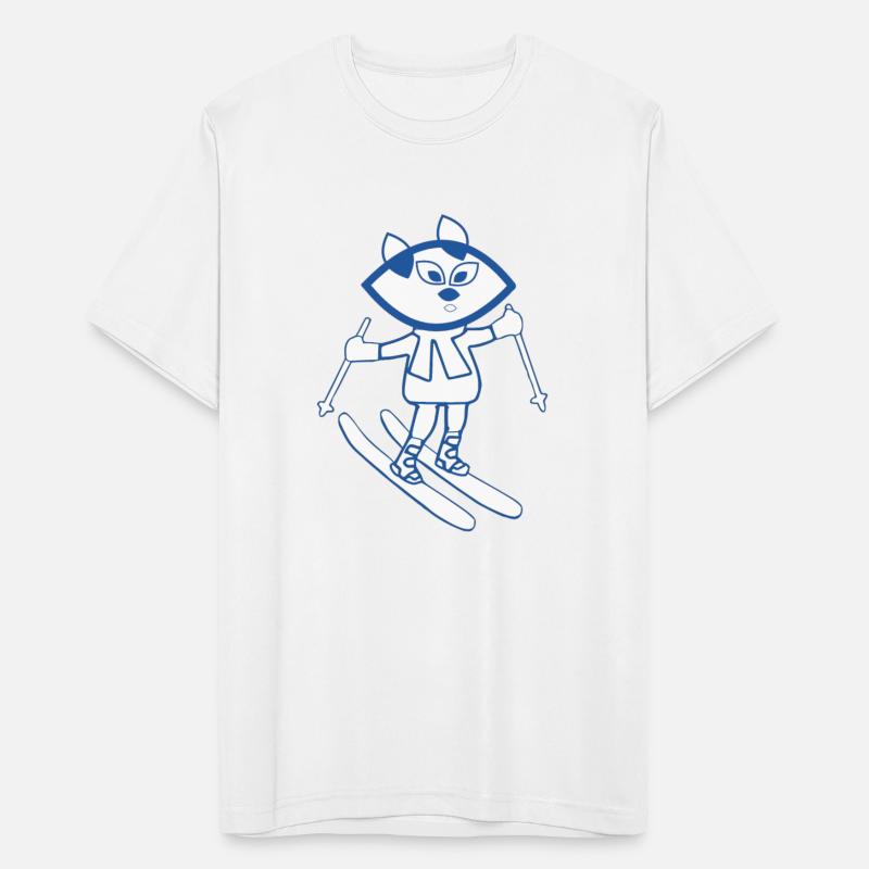 Blue cat skiing
