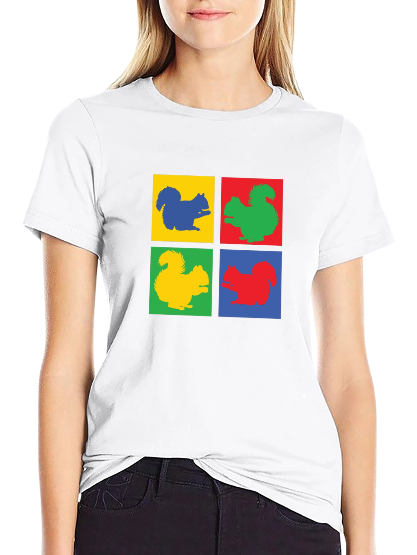 Squirrel Pop Art T-Shirt - Quirky Graphic Tee