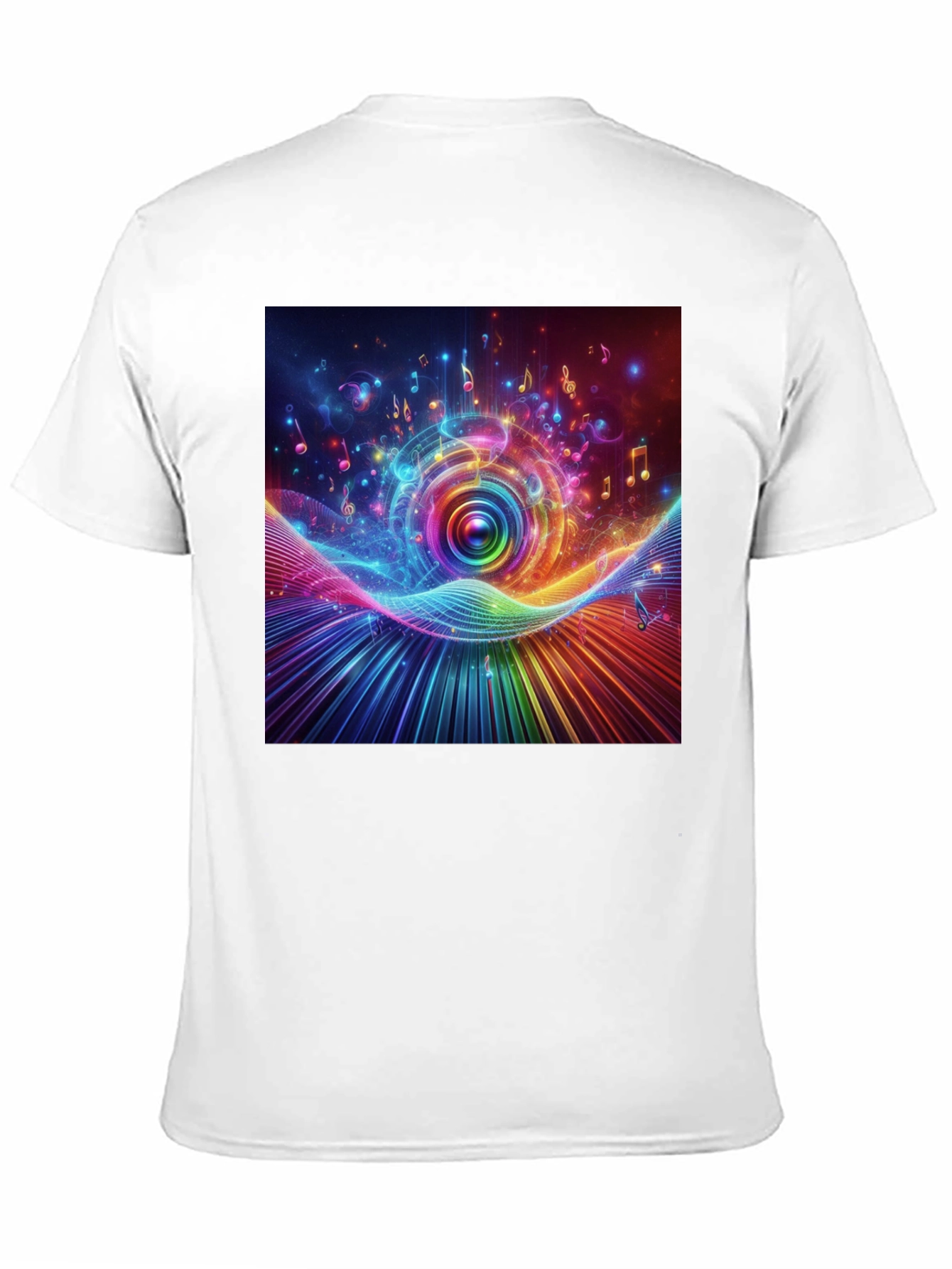 Vibrant Music Spectrum Graphic T-Shirt