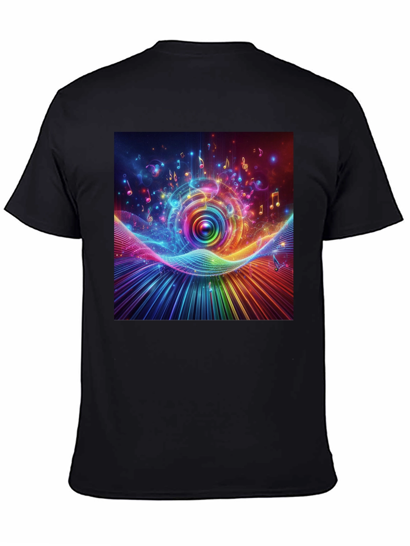 Vibrant Music Spectrum Graphic T-Shirt
