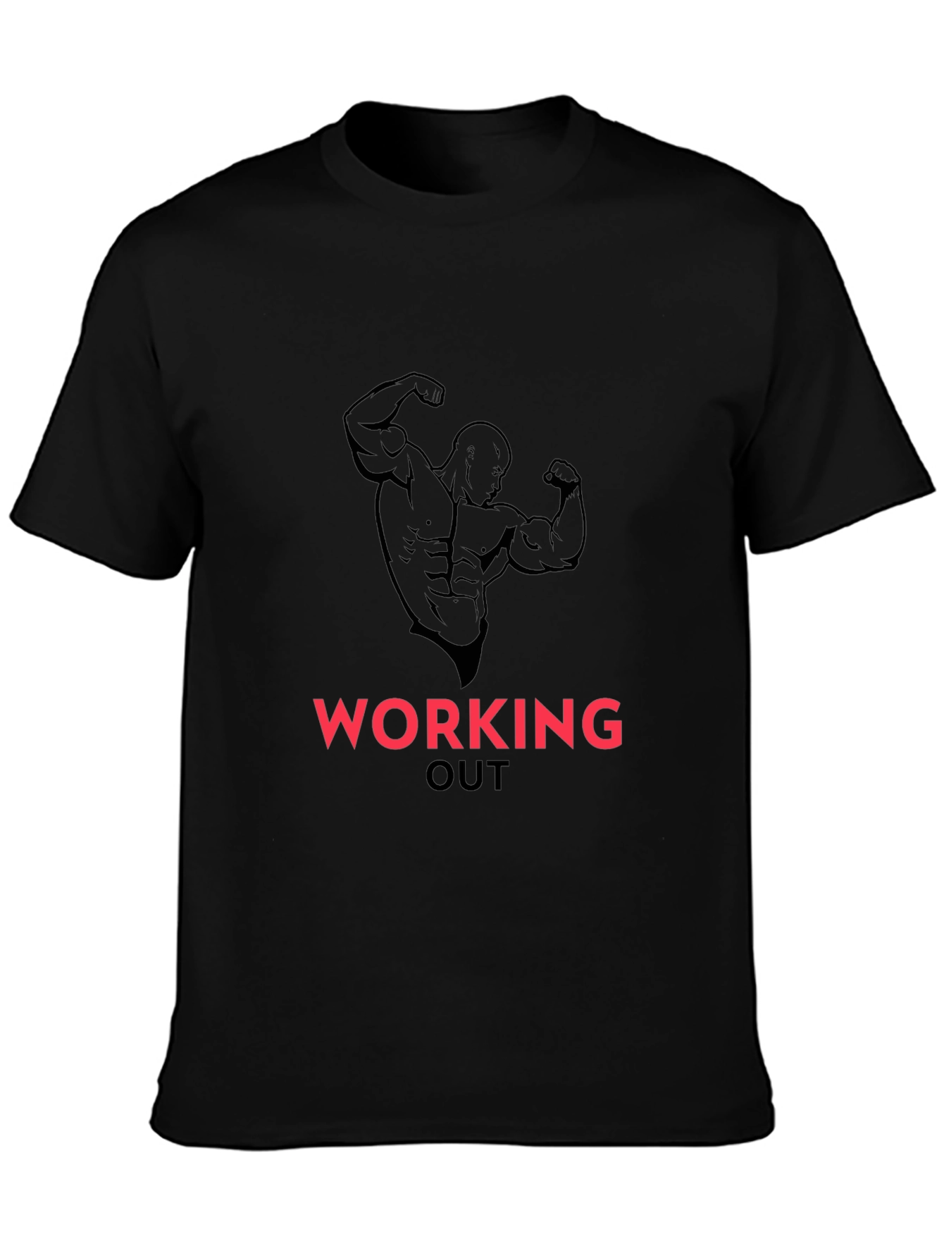 Mens Workout T-Shirt - Bodybuilding Graphic Tee