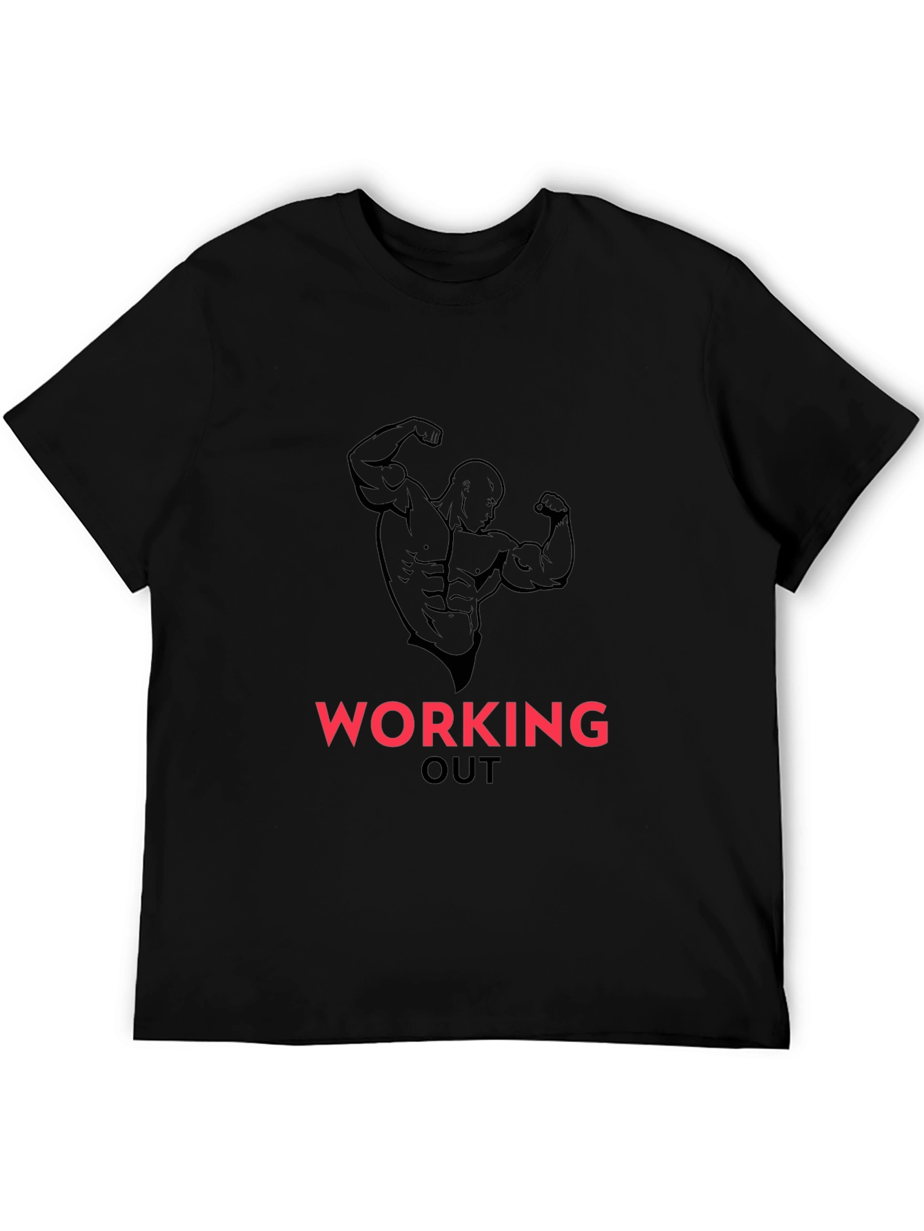 Mens Workout T-Shirt - Bodybuilding Graphic Tee