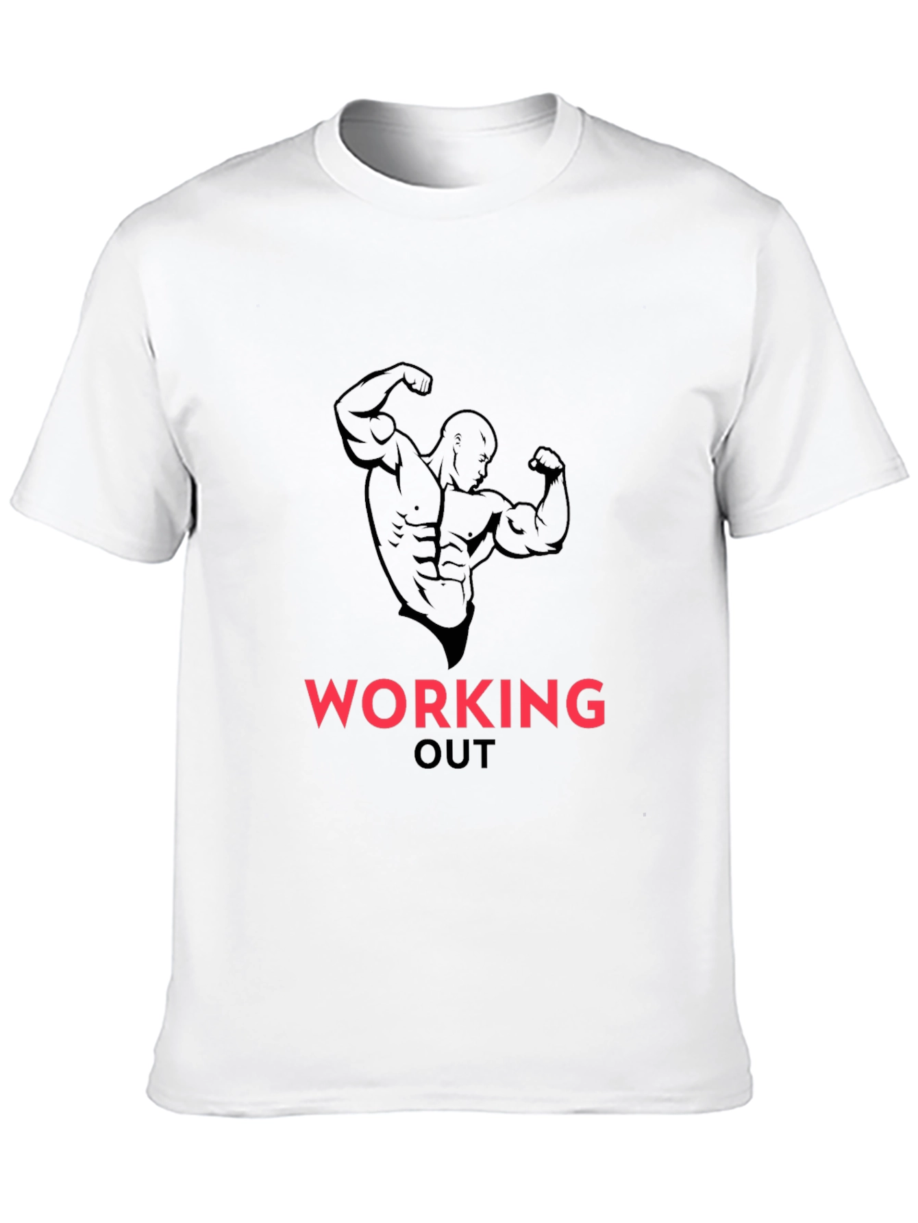Mens Workout T-Shirt - Bodybuilding Graphic Tee