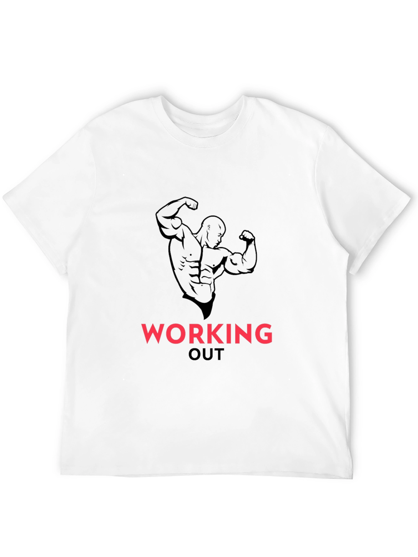 Mens Workout T-Shirt - Bodybuilding Graphic Tee
