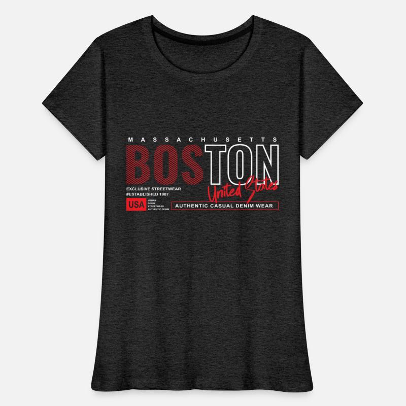 Boston Massachusetts Authentic Casual Denim Wear