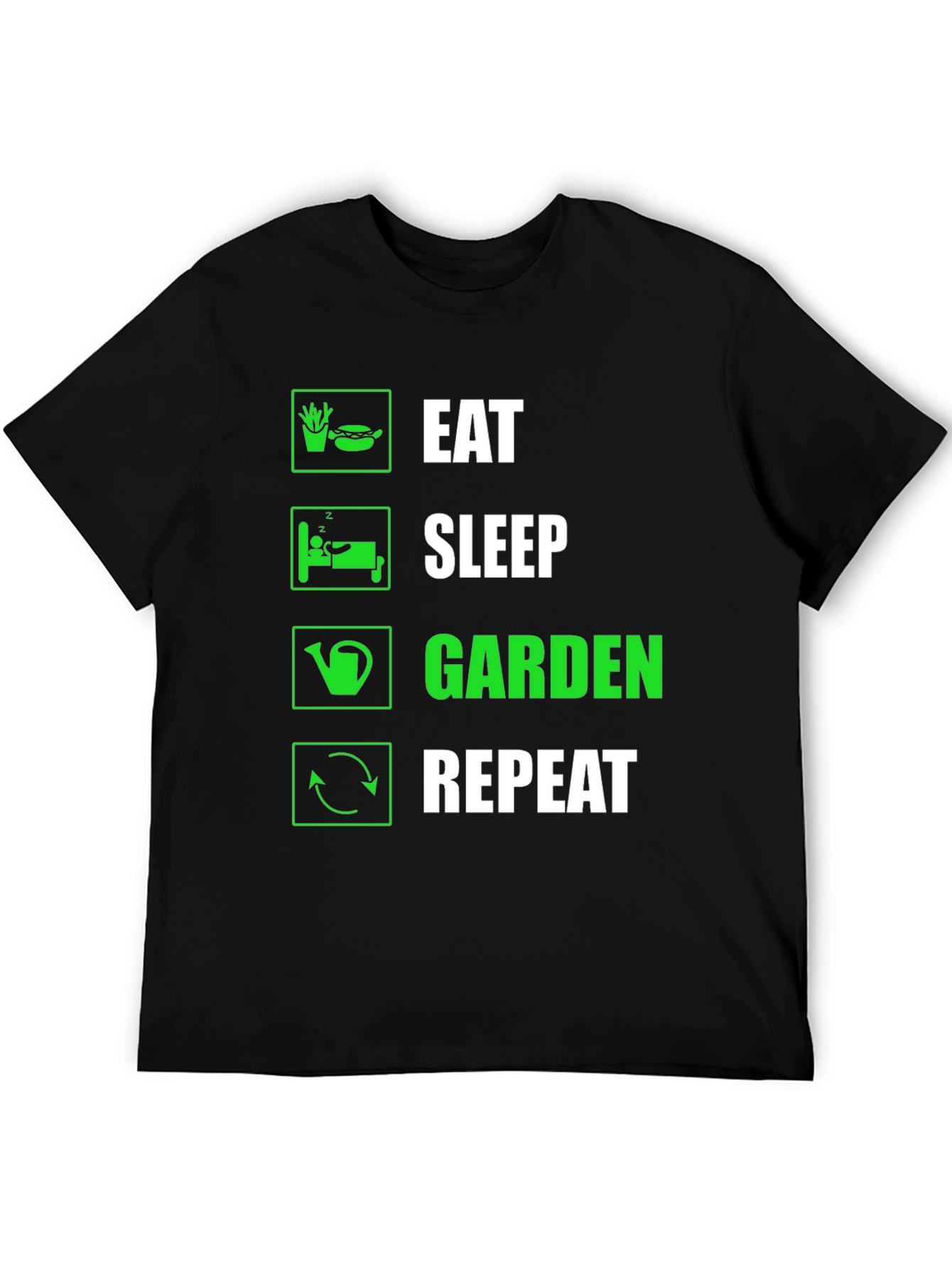Eat Sleep Garden Repeat Graphic T-Shirt
