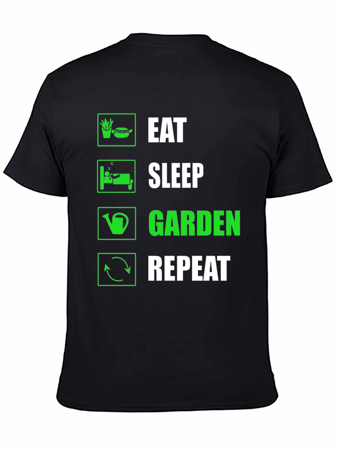 Eat Sleep Garden Repeat Graphic T-Shirt